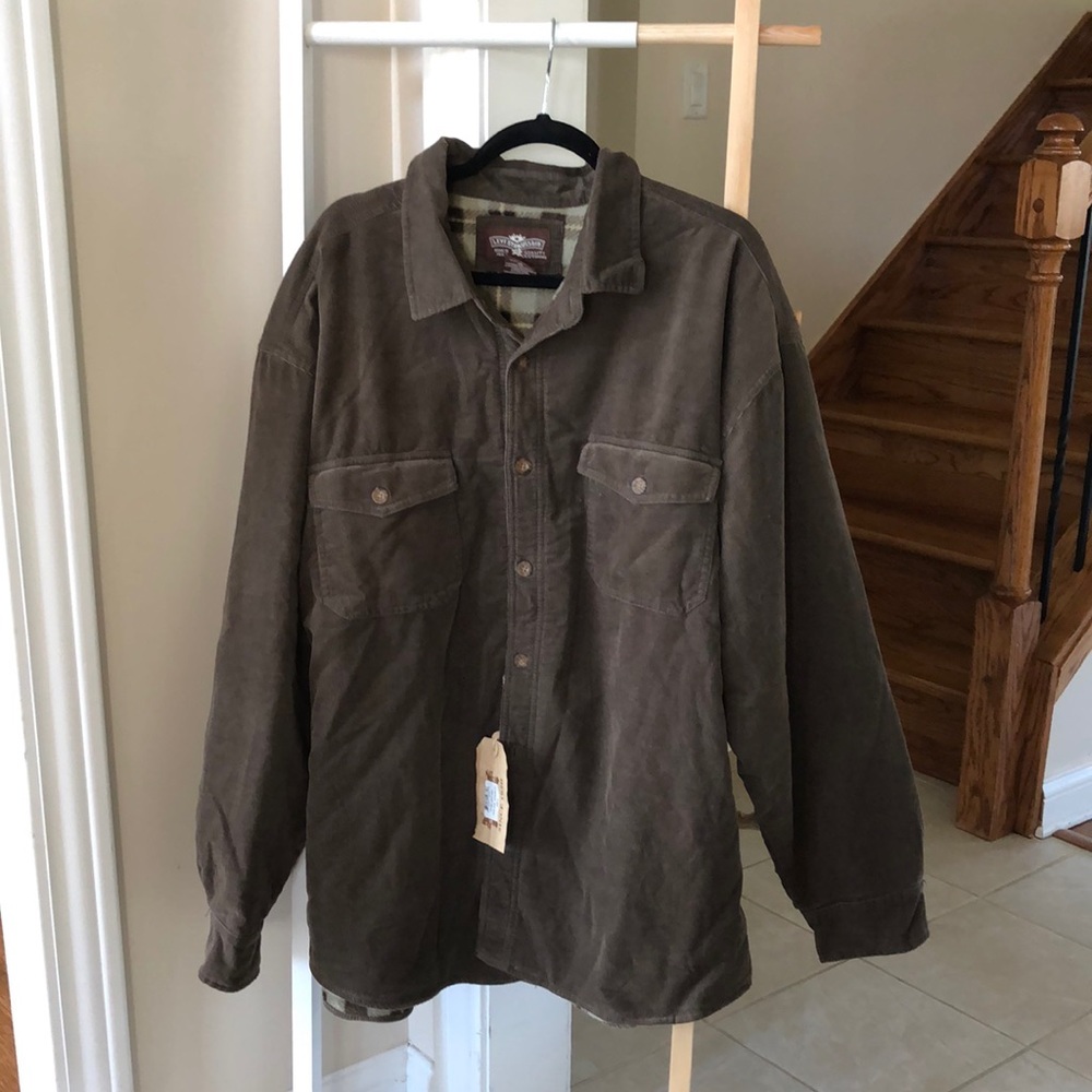 Levi Strauss Sherpa Lined Corduroy Jacket Men’s Brown Button Up Vintage Coat